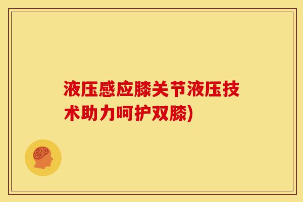 液压感应膝关节液压技术助力呵护双膝)