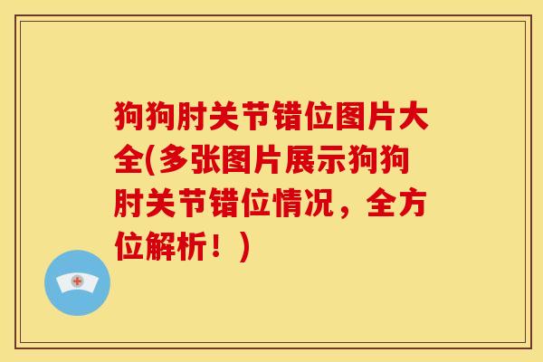 狗狗肘关节错位图片大全(多张图片展示狗狗肘关节错位情况，全方位解析！)