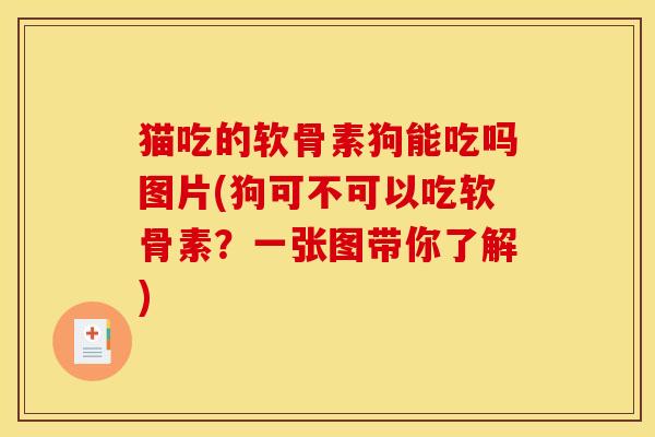 猫吃的软骨素狗能吃吗图片(狗可不可以吃软骨素？一张图带你了解)