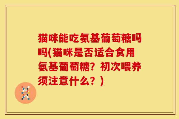 猫咪能吃氨基葡萄糖吗吗(猫咪是否适合食用氨基葡萄糖？初次喂养须注意什么？)
