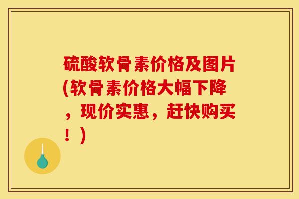 硫酸软骨素价格及图片(软骨素价格大幅下降，现价实惠，赶快购买！)