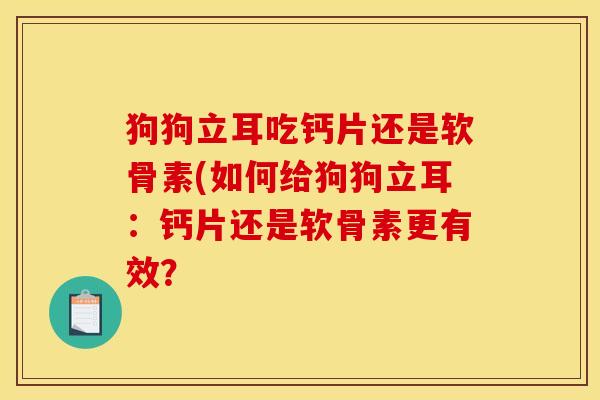 狗狗立耳吃钙片还是软骨素(如何给狗狗立耳：钙片还是软骨素更有效？