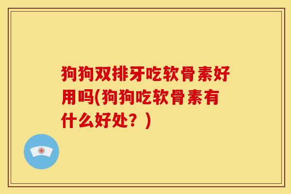 狗狗双排牙吃软骨素好用吗(狗狗吃软骨素有什么好处？)