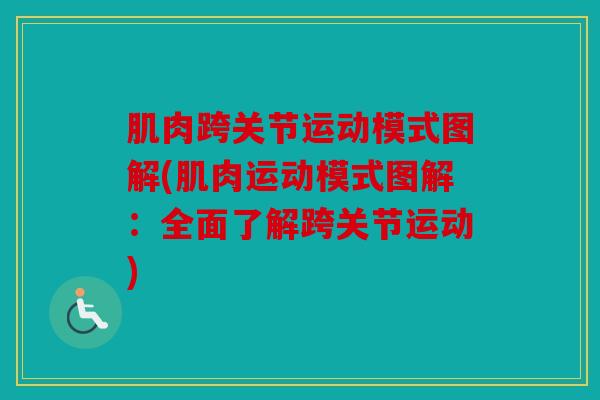 肌肉跨关节运动模式图解(肌肉运动模式图解：全面了解跨关节运动)