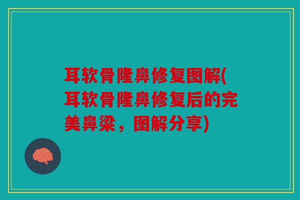 耳软骨隆鼻修复图解(耳软骨隆鼻修复后的完美鼻梁，图解分享)