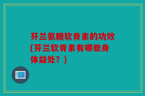 芬兰氨糖软骨素的功效(芬兰软骨素有哪些身体益处？)