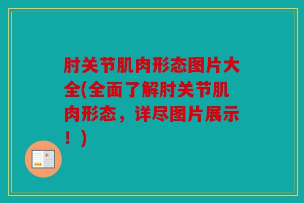 肘关节肌肉形态图片大全(全面了解肘关节肌肉形态，详尽图片展示！)