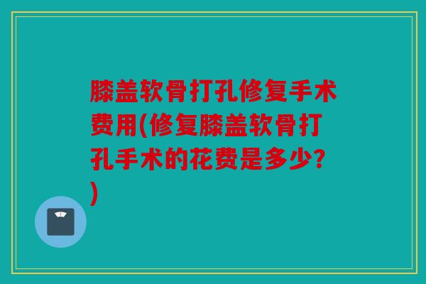 膝盖软骨打孔修复手术费用(修复膝盖软骨打孔手术的花费是多少？)