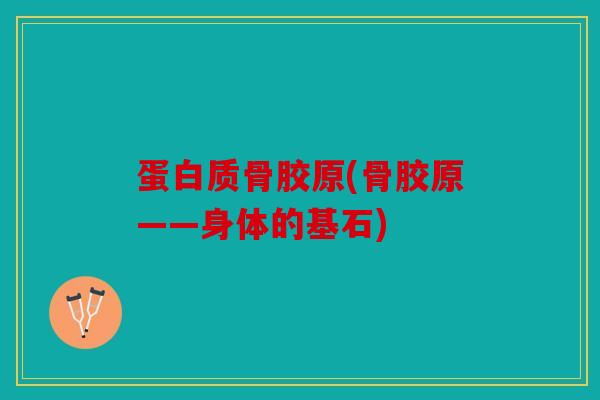 蛋白质骨胶原(骨胶原——身体的基石)