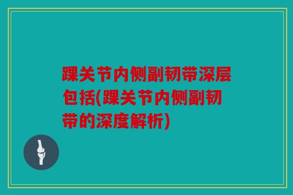 踝关节内侧副韧带深层包括(踝关节内侧副韧带的深度解析)
