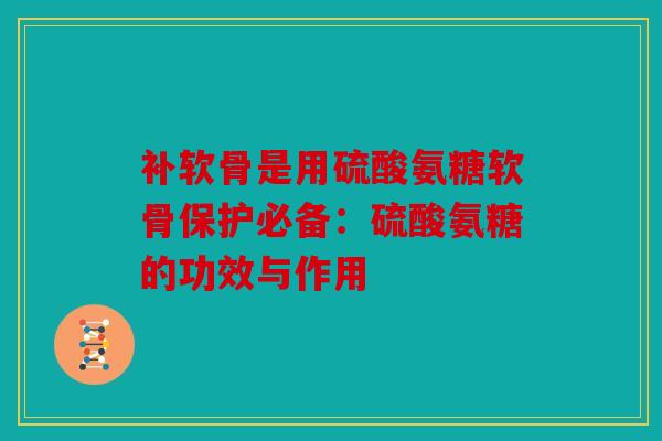 补软骨是用硫酸氨糖软骨保护必备：硫酸氨糖的功效与作用