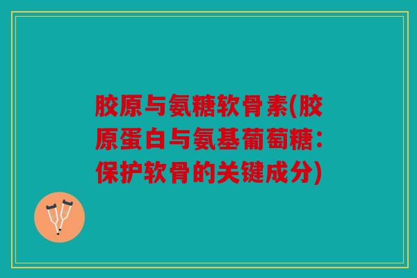 胶原与氨糖软骨素(胶原蛋白与氨基葡萄糖：保护软骨的关键成分)
