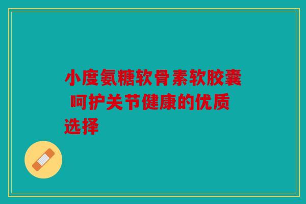 小度氨糖软骨素软胶囊 呵护关节健康的优质选择-第1张图片-关节骑士 小度氨糖软骨素软胶囊 呵护关节健康的优质选择-第1张图片-关节骑士