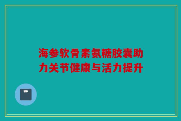 海参软骨素氨糖胶囊助力关节健康与活力提升-第1张图片-关节骑士 海参软骨素氨糖胶囊助力关节健康与活力提升-第1张图片-关节骑士