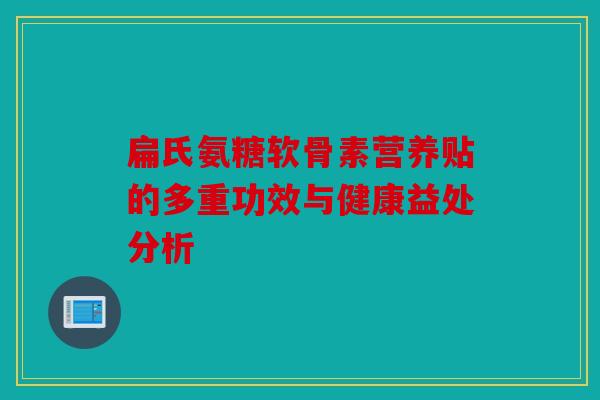 扁氏氨糖软骨素营养贴的多重功效与健康益处分析
