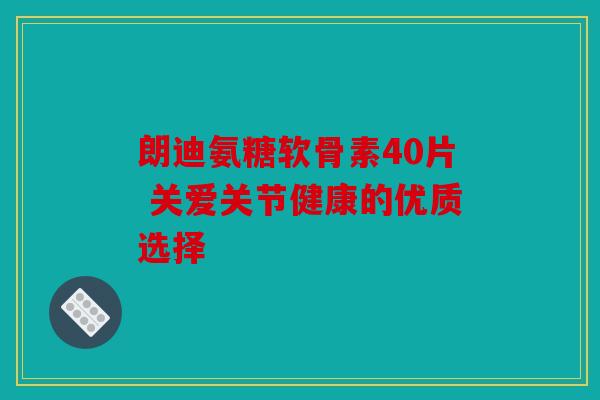 朗迪氨糖软骨素40片 关爱关节健康的优质选择