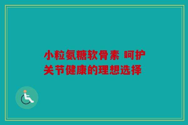 小粒氨糖软骨素 呵护关节健康的理想选择