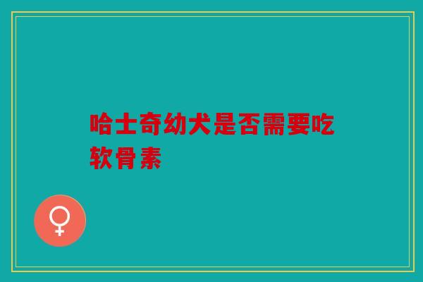 哈士奇幼犬是否需要吃软骨素